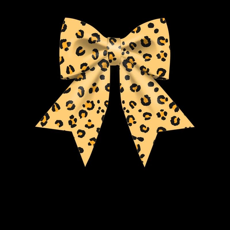 Large bow with leopard pattern gift