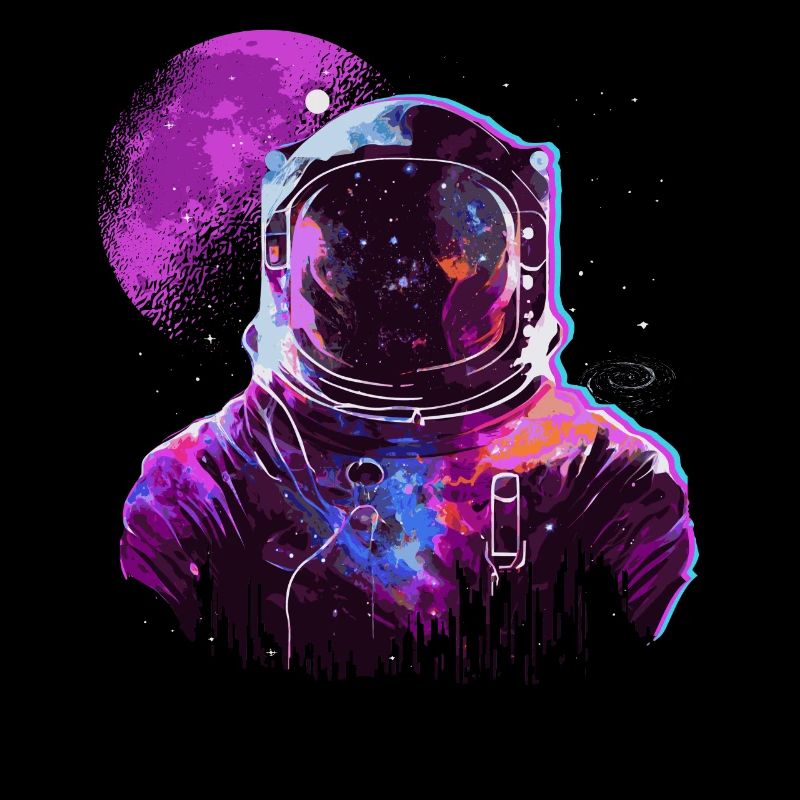 Space Astronaut Vaporwave Spaceman Astronomy Lover