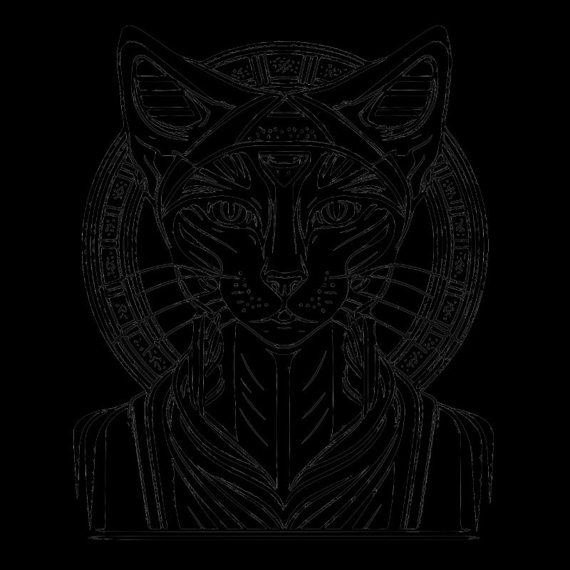 Déesse égyptienne des chats Bastet Sphynx Chat Ancien