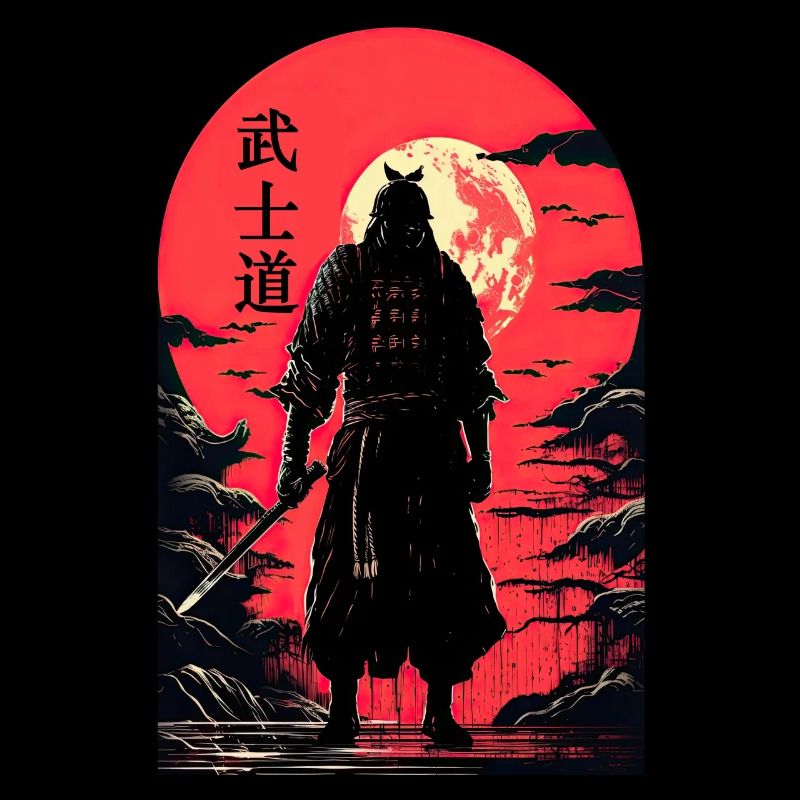 Japanese Samurai Bushido Code Warrior Kanji Soft G