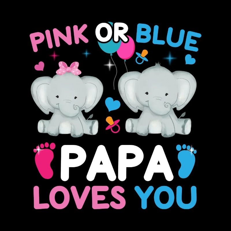 Pink Oder Blue Daddy Liebt Dich Geschlecht