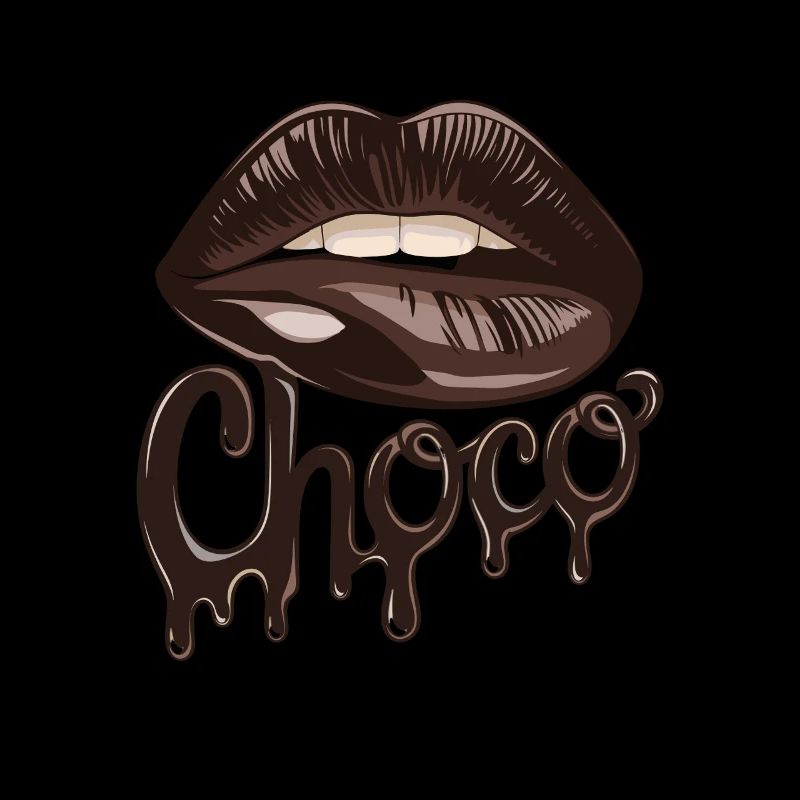 Chocolate Choco Lips Artwork pour