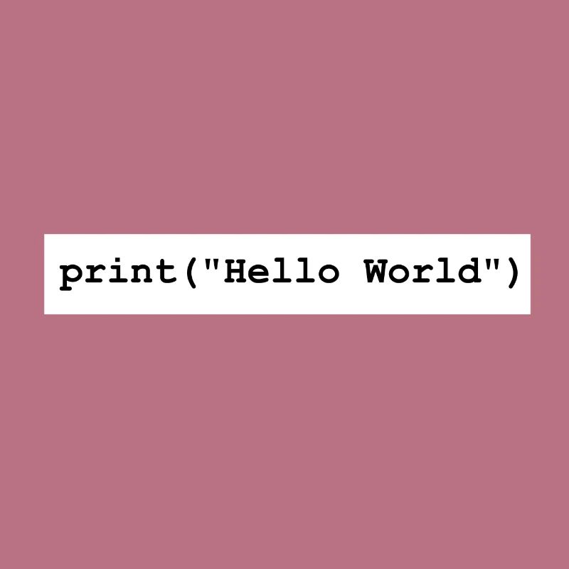 Cadeau du programme de développement Hello World Python