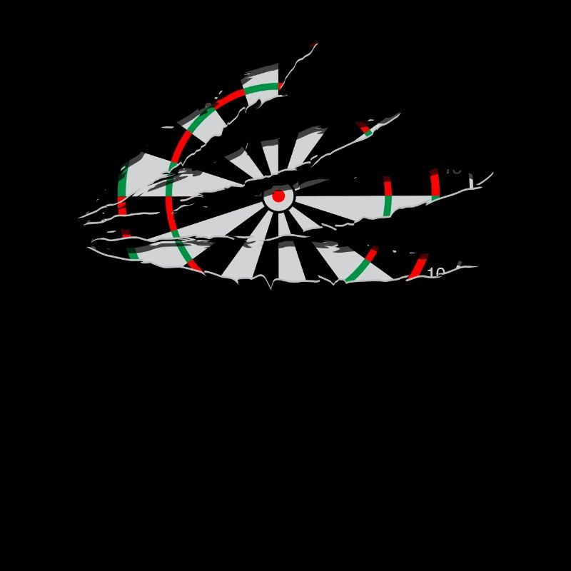 Zerrissene Dartscheibe Dart Dart Player Geschenkidee