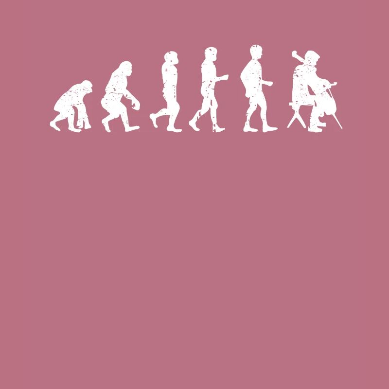 Cellist Evolution Geschenkidee Cellist