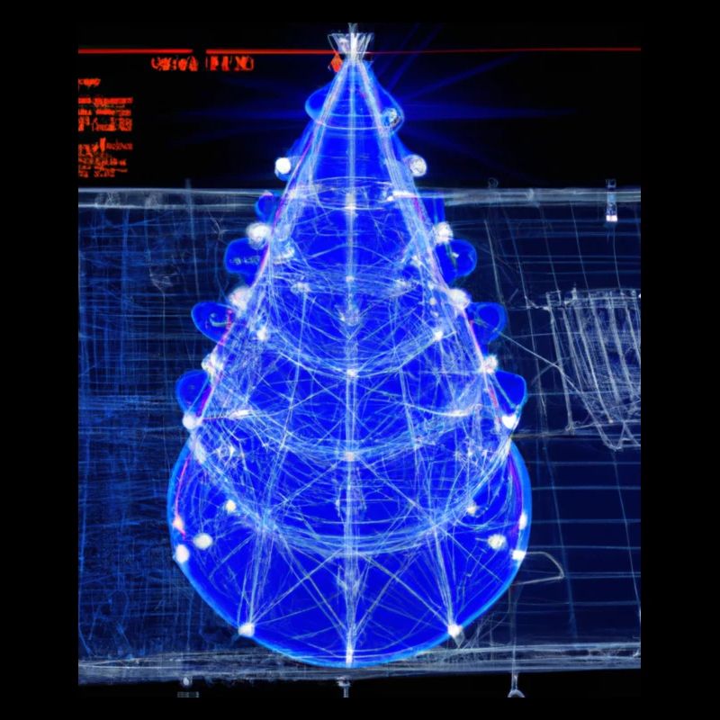 Christmas Christmas Tree Schematic Blueprint