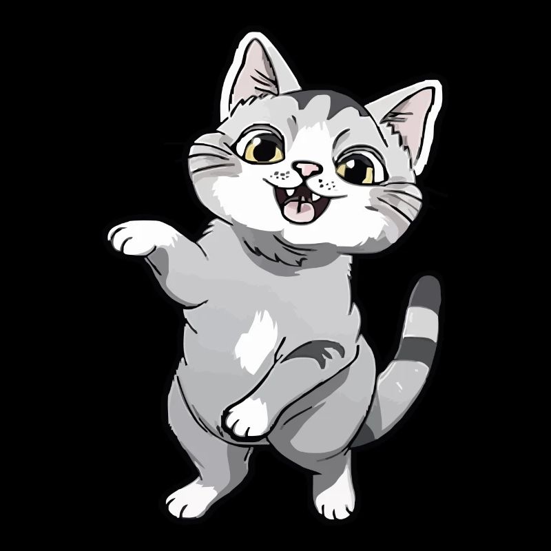 Dancing kitten for cat lovers