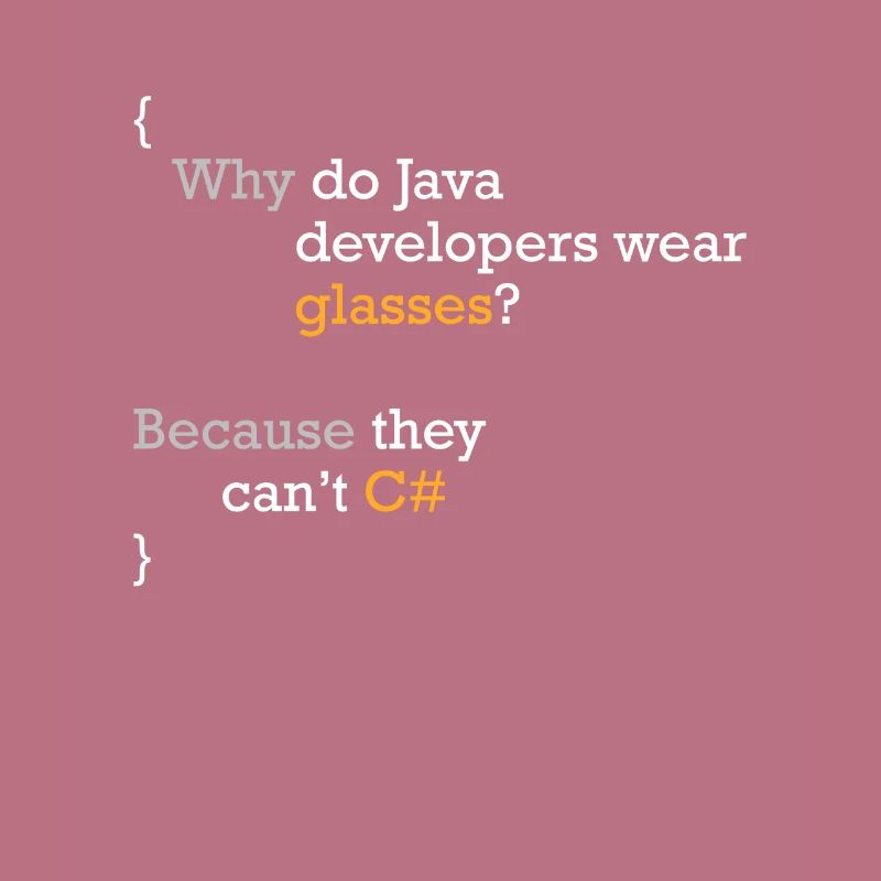 C# Code Joke Programmer Hacker C Sharp Coder