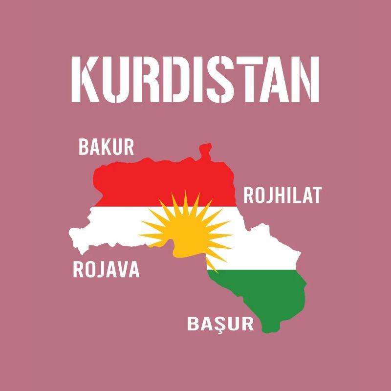 Drapeau du Kurdistan Bakur Bashur Rojava Rojhlt Newroz