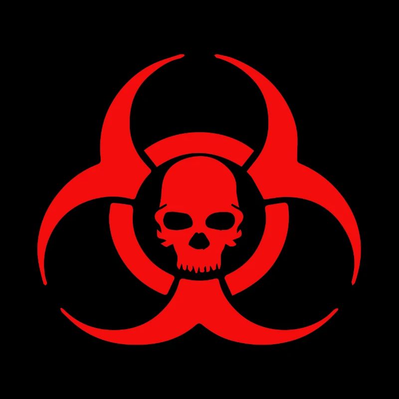 Icône de crâne Biohazard