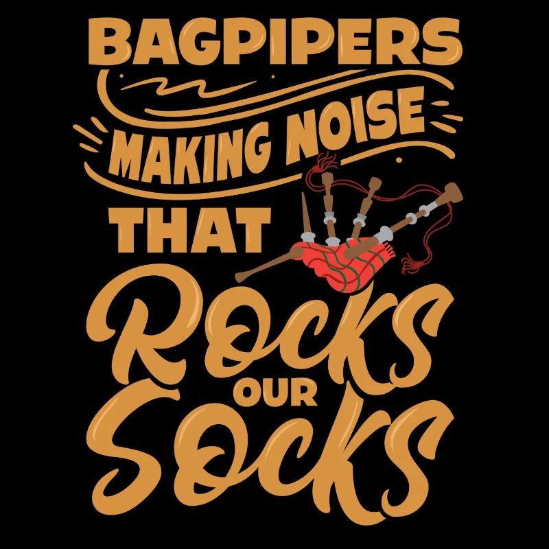 Cornemuse drôle joueur de cornemuse conception de joueur de cornemuse