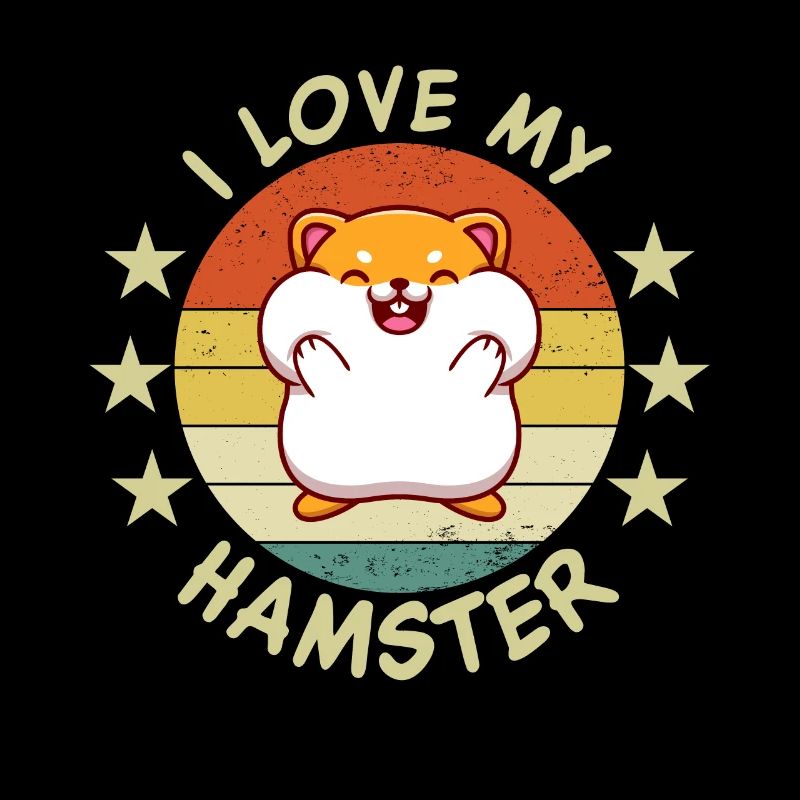 J’aime mon hamster | Drôle de dicton de hamster |