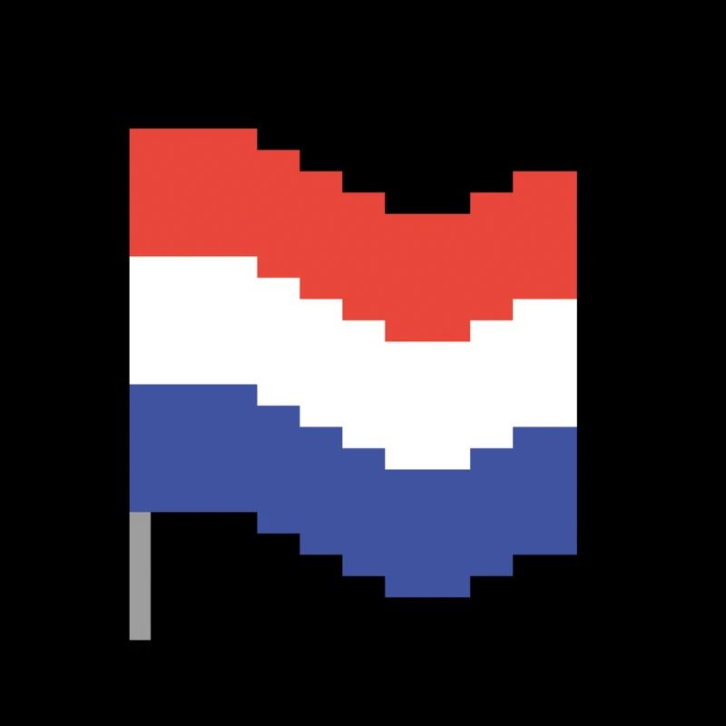 Pays-Bas Drapeau Pixel Art