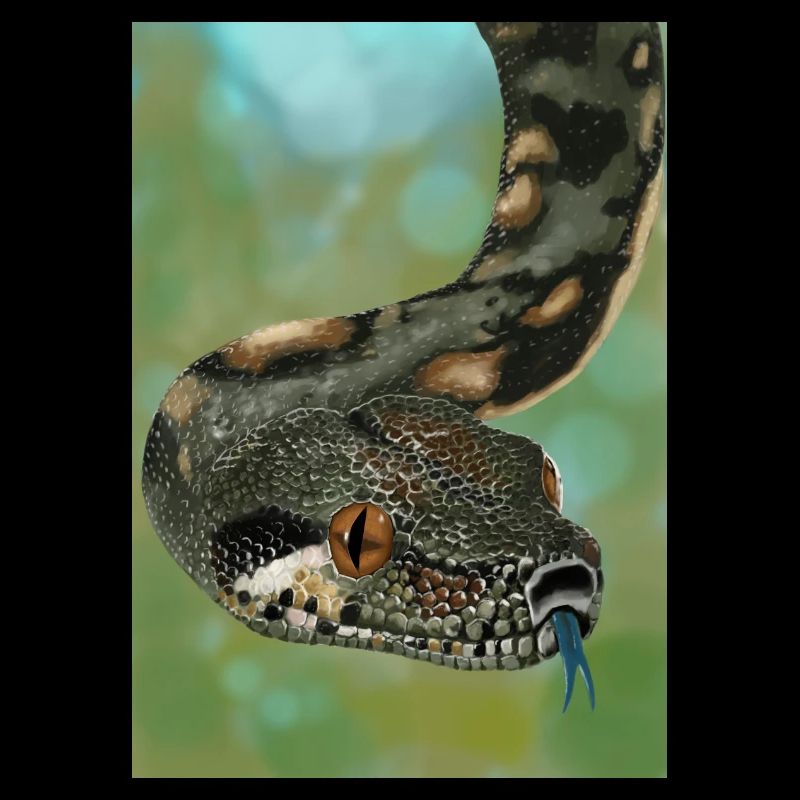 realistic boa constrictor