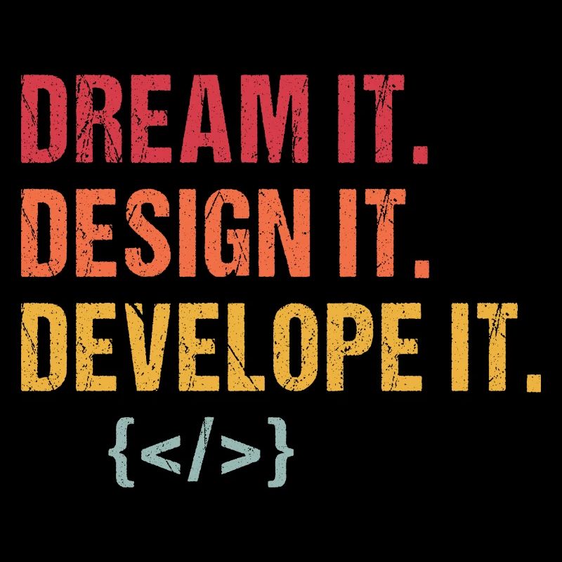 Webentwickler Programmierer Vintage Morgenroutine