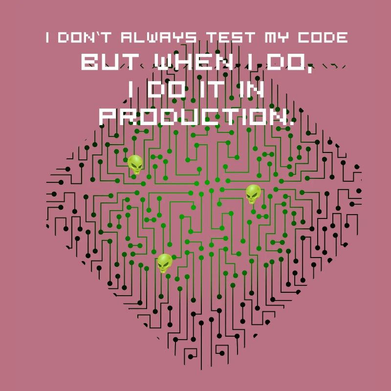 test code nerd joke spruch pc programmer geek i