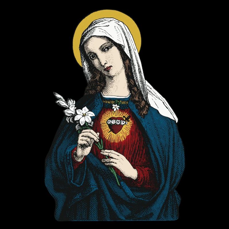 Blessed Virgin Mary with her immaculate heart
