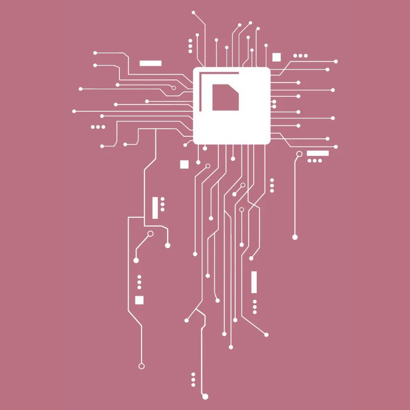 CPU Technik Nerd Computerchip Informatiker