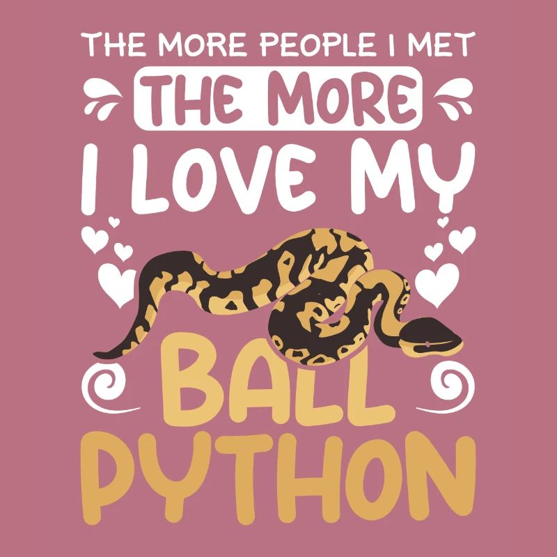 plus je rencontrais de gens, plus j’aime mon python royal