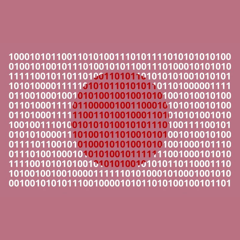 Japan Flagge Zahlen Binärcode Byte Bit Code