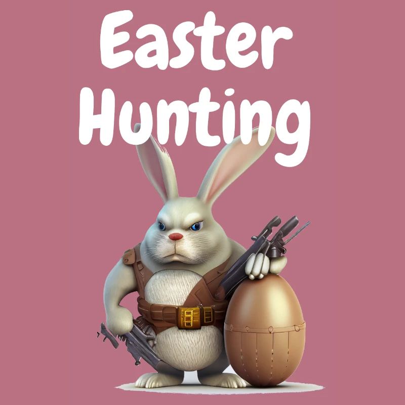 Happy Easter, Funny Easter Rabbit, Easter Hunting