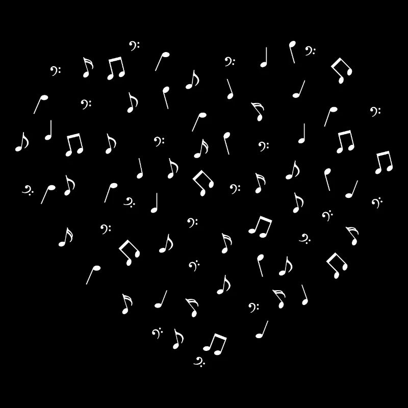 Music Notes Heart