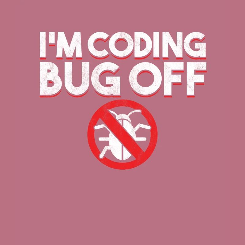 Ich bin Coding Bug Off Coder Programmierer Entwickler Geschenk