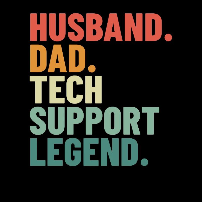 Ehemann Papa Tech Support Legend Techy Herren Tech