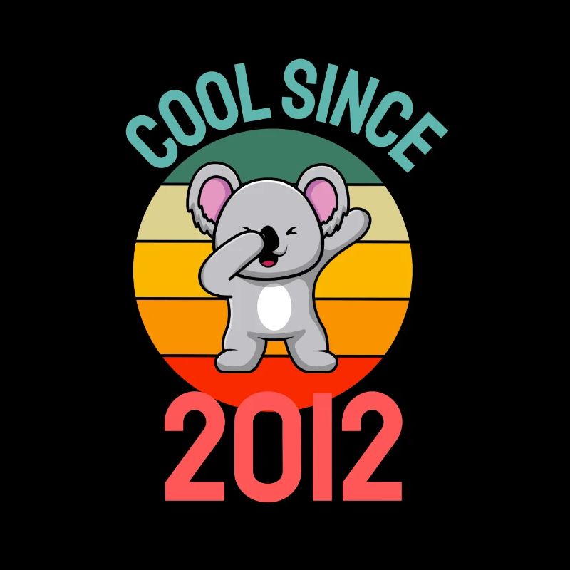 Cool seit 2012 Retro Dabbing Koala 10. Geburtstag