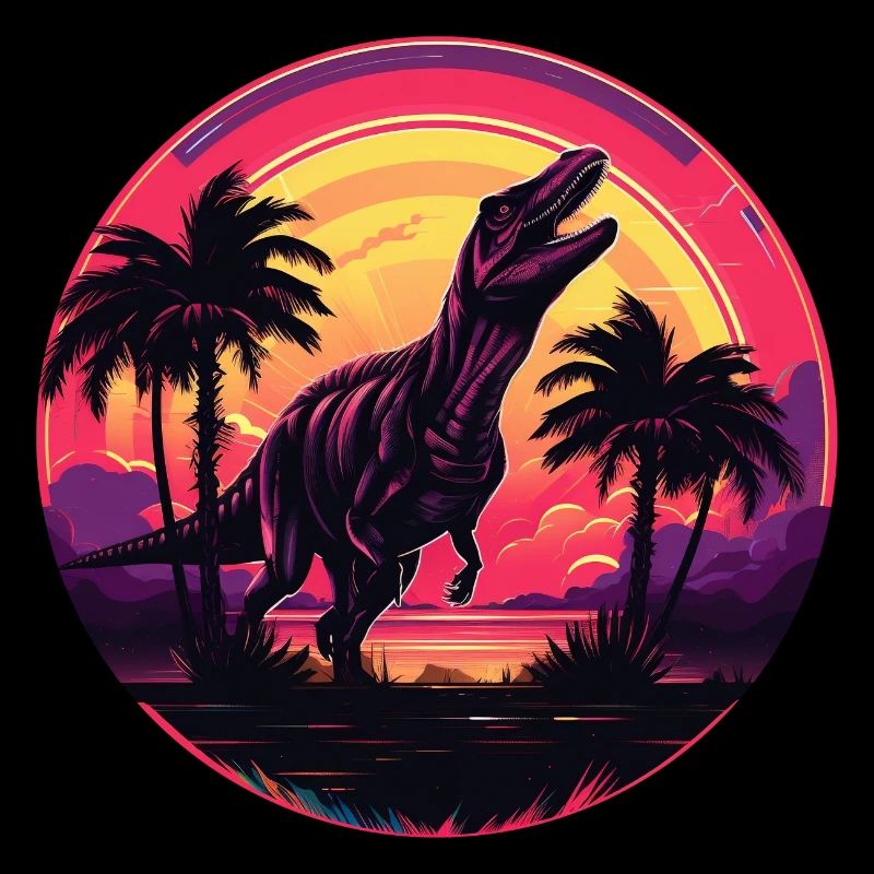 Synthwave T-Rex