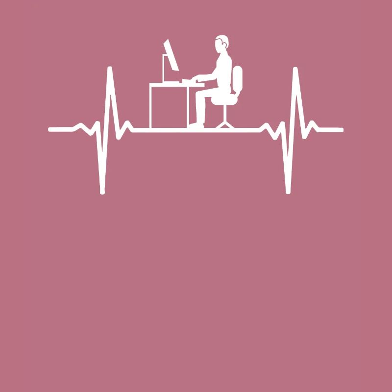 Computer ECG Heartbeat Programmer PC Nerd Pulse