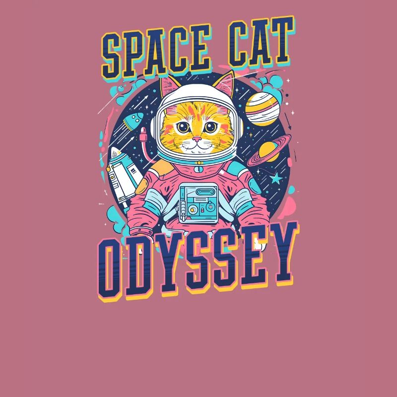 Astronaute de l’espace de l’Odyssée du chat de l’espace