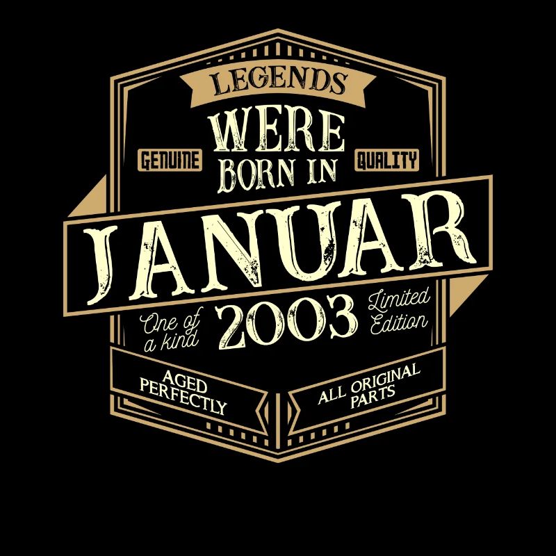 Januar 2003 Geburtstag Mann