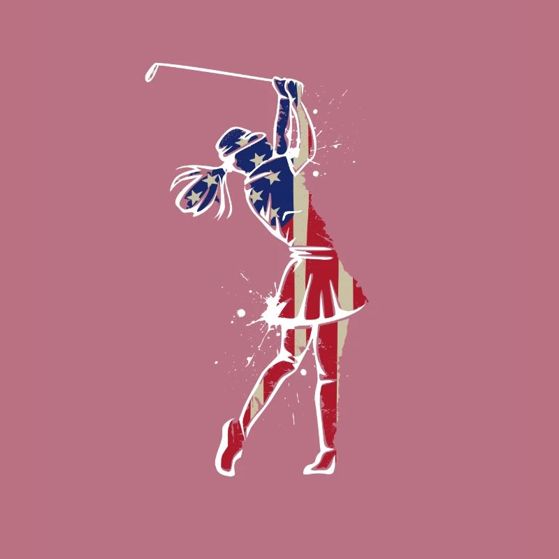Conception de golf pour une golfeuse