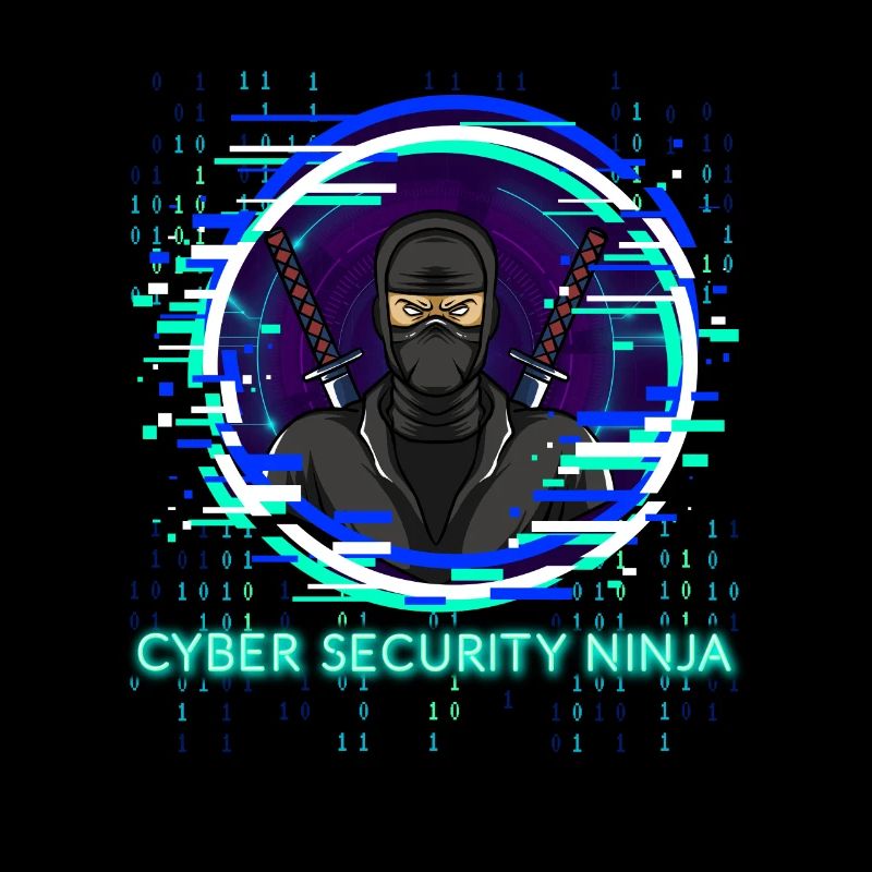Cyber Security Ninja Programmierer Nerd Design