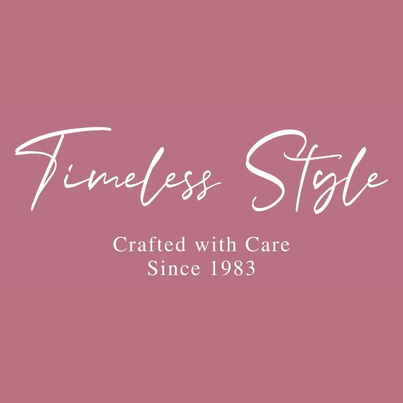 Timeless style since 1983 Script Typography