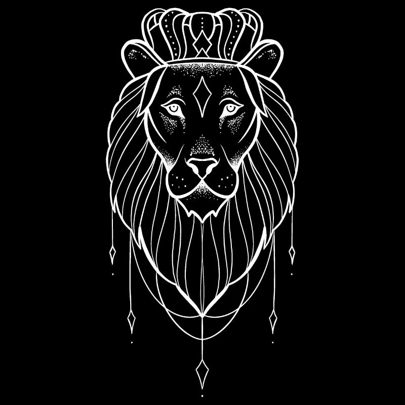 Lioness dotwork