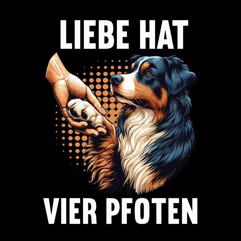 Liebe hat Vier Pfoten Australian Shepherd Aussie
