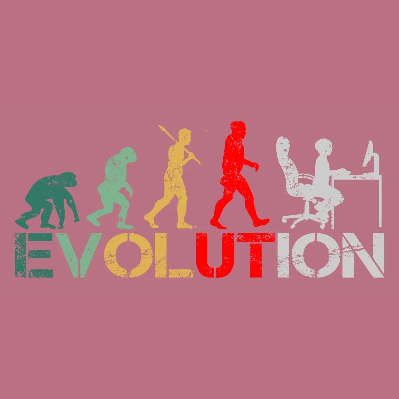 Computer Nerd Programmer Evolution funny