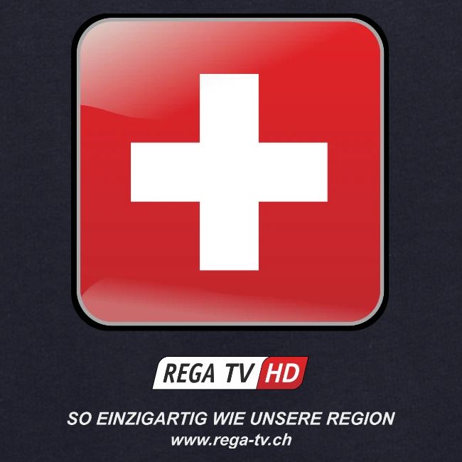 REGA-TV: Switzerland, weisse Schrift