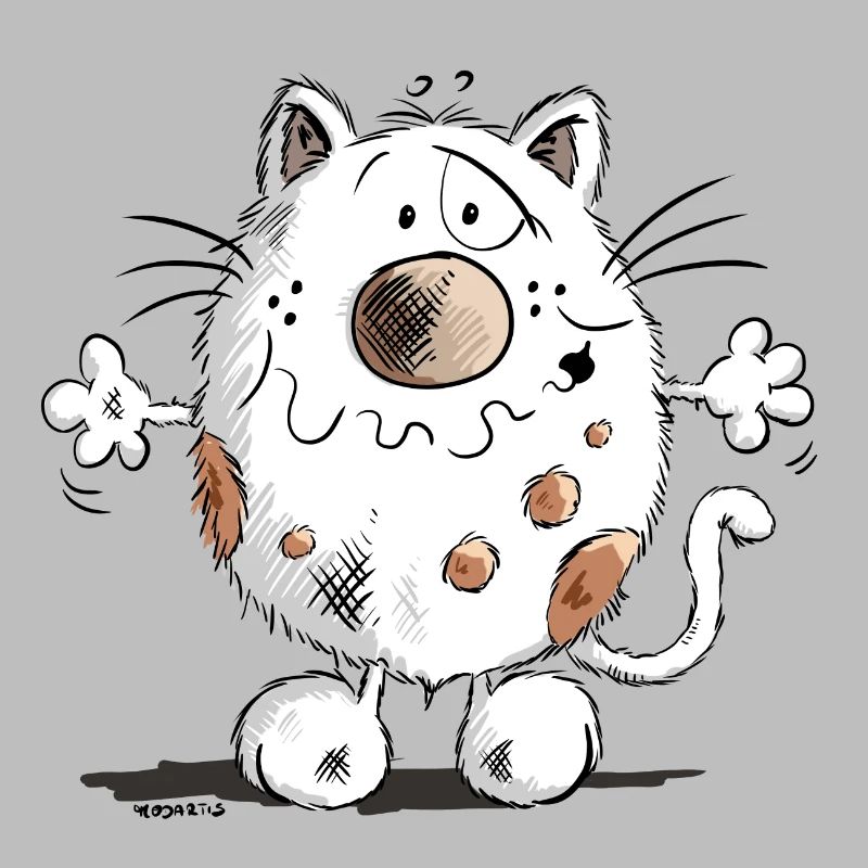 Mignon chat comique