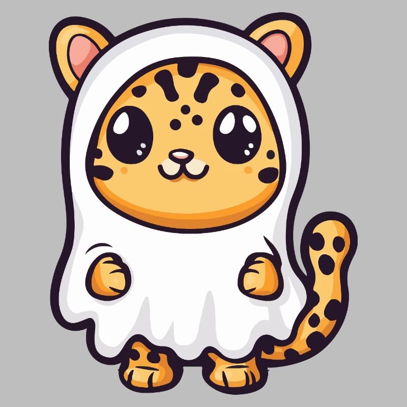 Leopard Halloween Geist
