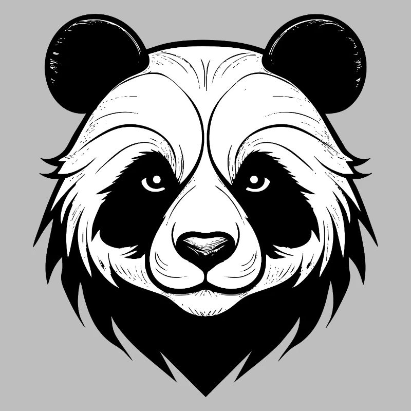Conception élégante du masque de panda
