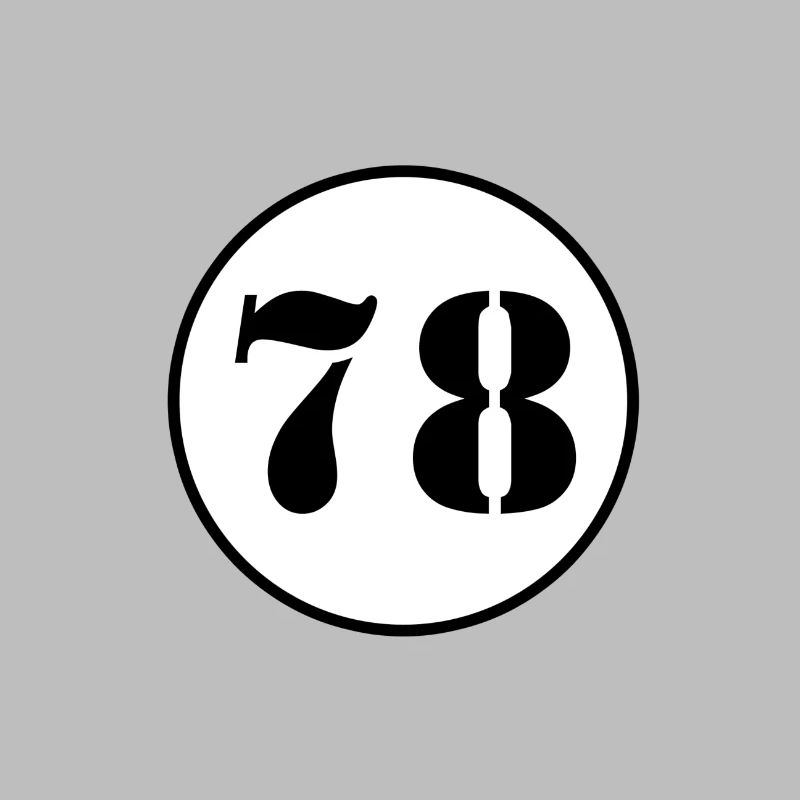 NUMMER 78 Achtundsiebzig Geburtstag Geschenk