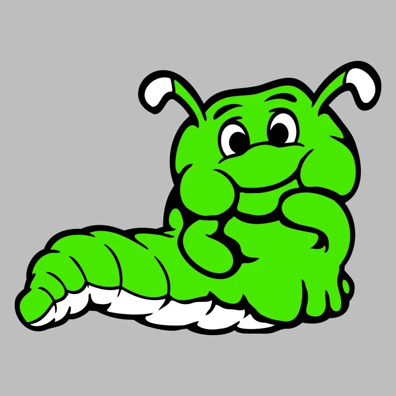 Chenille Ver Timide Amicale Curieux