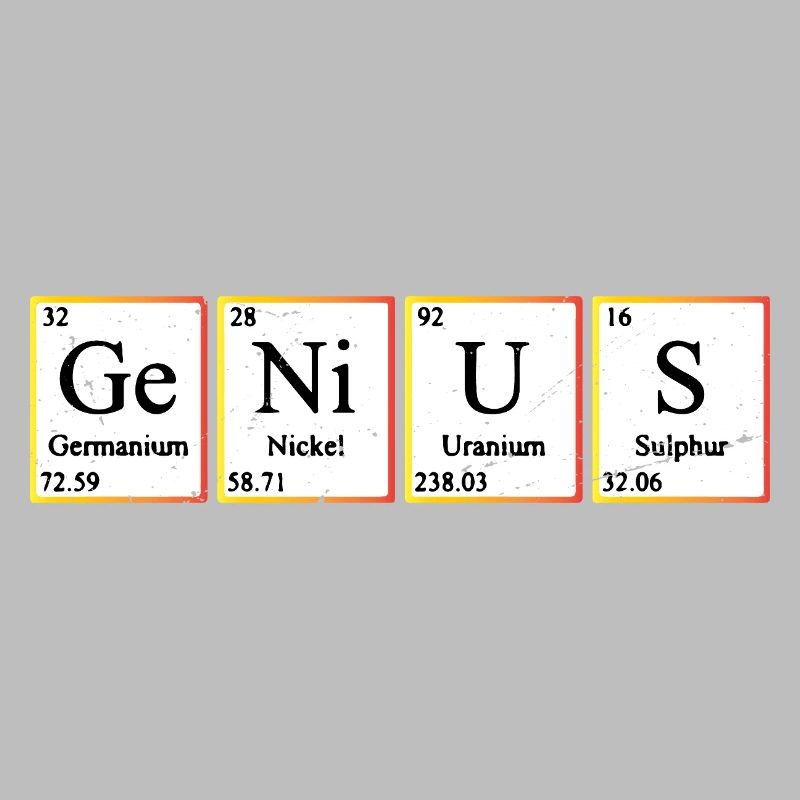 Genius Periodic Table Elements Chemistry