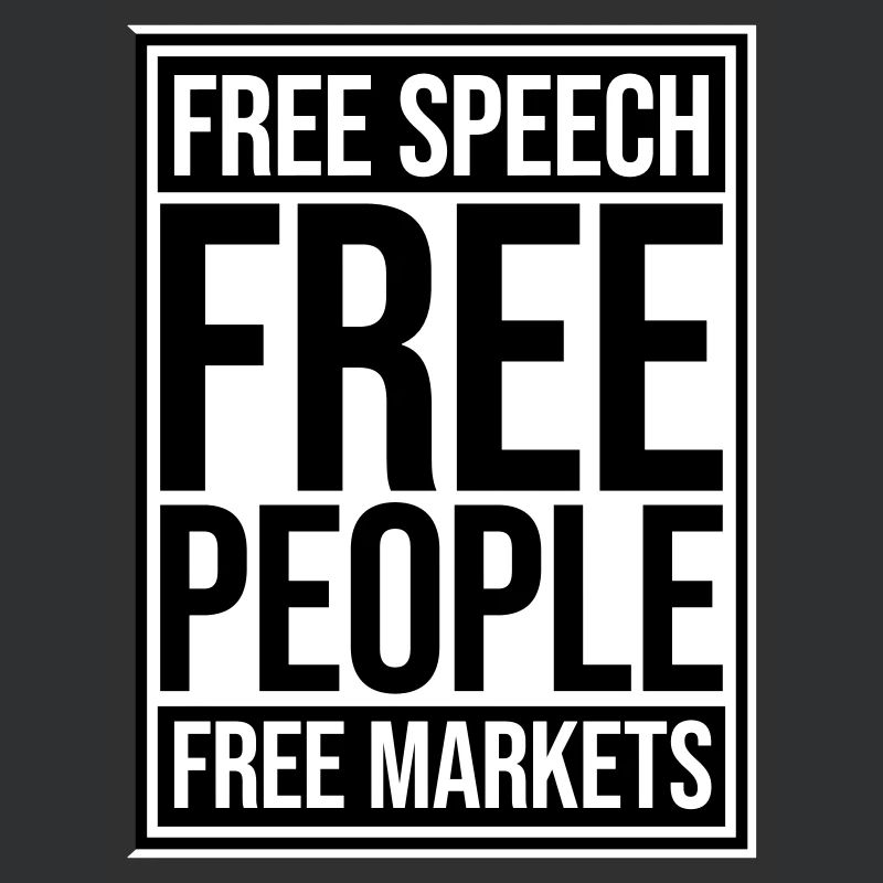 Marché de la liberté d’expression Peuple Libertarian Freedom Logo