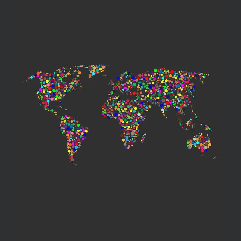 EARTH DOT: Points planisphere