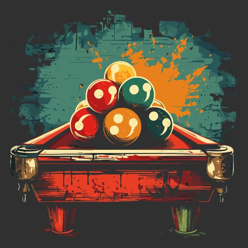 Billard Comic Stil