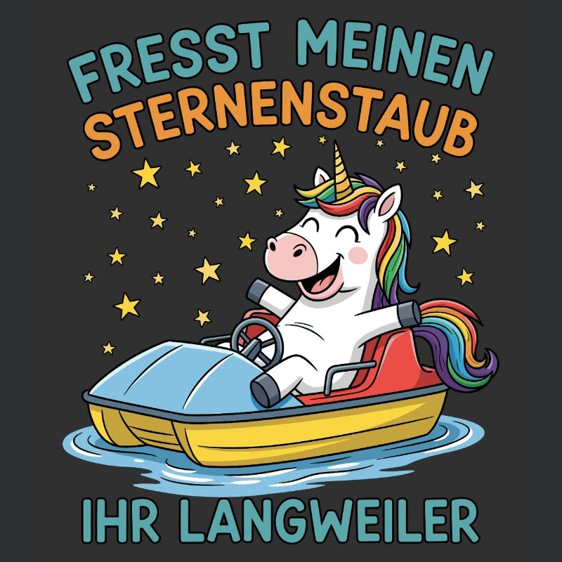 Einhorn Tretbootfahrt